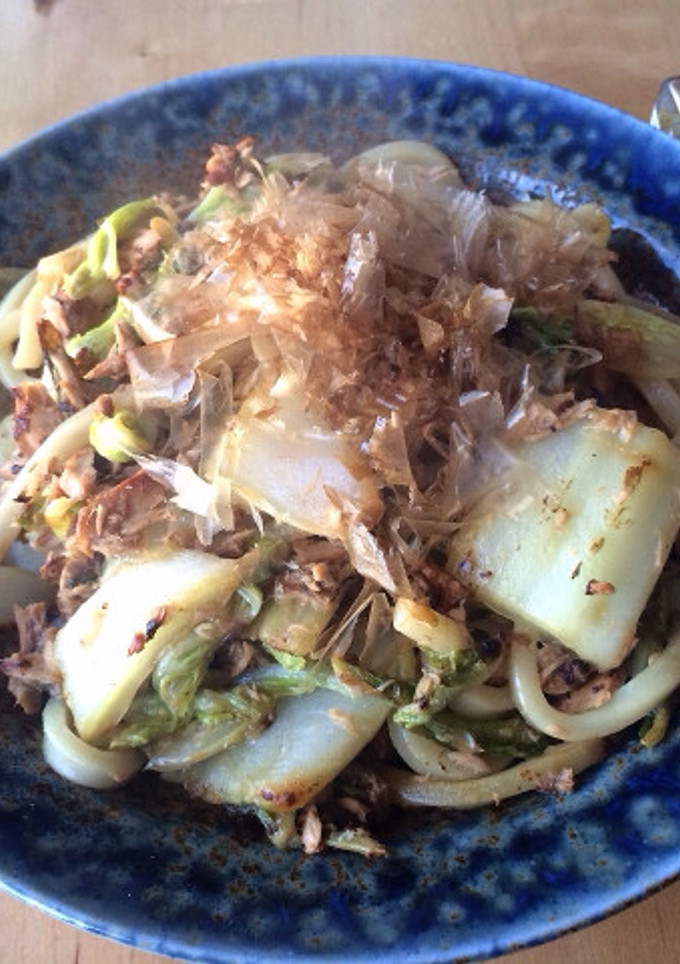 柚子胡椒香る☆ツナと白菜の焼きうどん-レシピのメイン写真