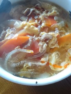 酸辣湯風うどん( ☆∀☆)-レシピのメイン写真