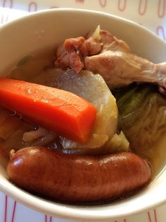 ゴロゴロ野菜と手羽元のポトフ-レシピのメイン写真