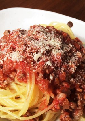 『あごなし亭』絶品！ミートソースパスタ-レシピのメイン写真