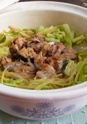 ✿土鍋de白菜とサバ缶の生姜煮✿　お鍋-レシピのメイン写真