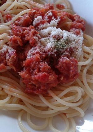 シンプル・簡単・トマトツナパスタ♡-レシピのメイン写真