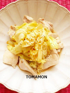 簡単✿キャベツ鶏肉の味噌×とまモン炒め✿-レシピのメイン写真