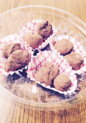 生クリームで作るトリュフチョコ-レシピのメイン写真