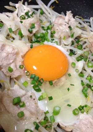 簡単♡節約♡即席おつまみに♡豚もやし鉄板-レシピのメイン写真