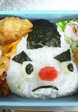 妖怪ウオッチ【おにぎり侍】キャラ弁-レシピのメイン写真