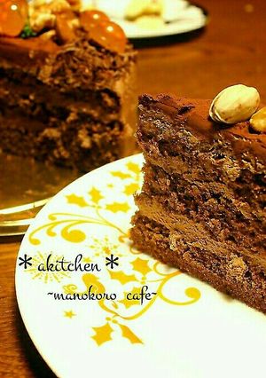 板チョコでふわふわ濃厚生チョコケーキ-レシピのメイン写真