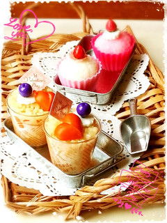 バレンタインniプチカップケーキご飯-レシピのメイン写真