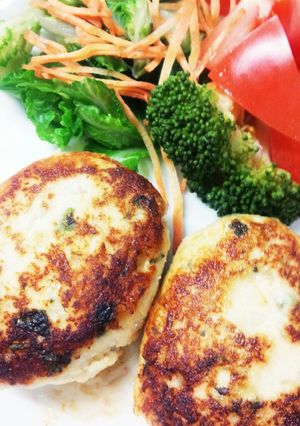 鶏挽き肉とおからのヘルシーつくねバーグ-レシピのメイン写真