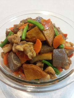 簡単♪鶏肉と平天の炒り煮♡-レシピのメイン写真
