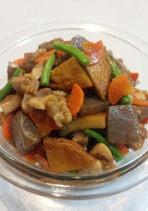 簡単♪鶏肉と平天の炒り煮♡-レシピのメイン写真