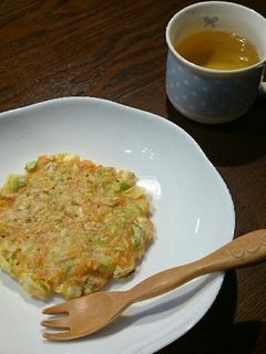 卵なし☆お好み焼き(離乳食 完了期)-レシピのメイン写真