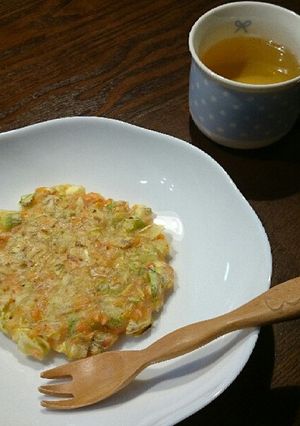 卵なし☆お好み焼き(離乳食 完了期)-レシピのメイン写真