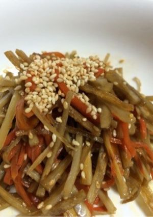 超簡単...丼で...キンピラごぼう-レシピのメイン写真