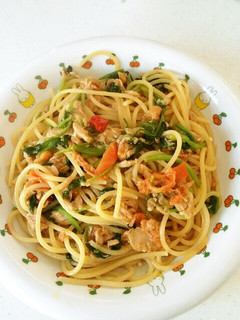 サラダほうれん草とツナのパスタ-レシピのメイン写真