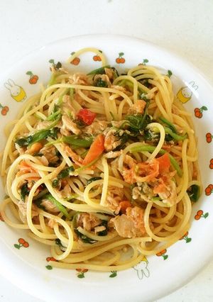 サラダほうれん草とツナのパスタ-レシピのメイン写真