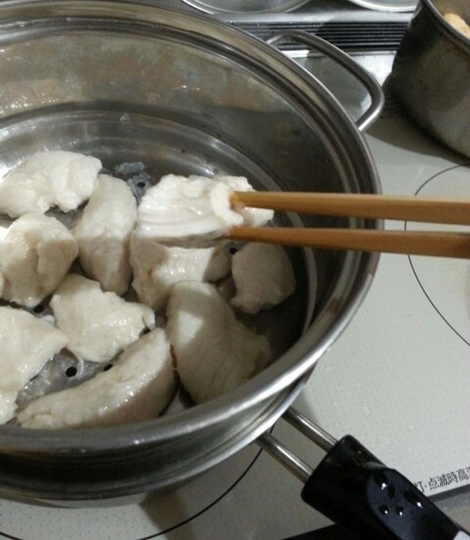 離乳食中期 とりササミ蒸し てづかみ食べ-レシピのメイン写真