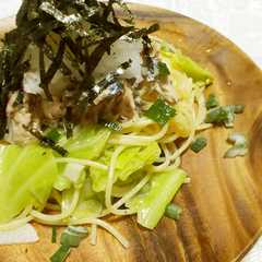 รูปของ 大根おろしでさっぱり！サバ缶の美味パスタ