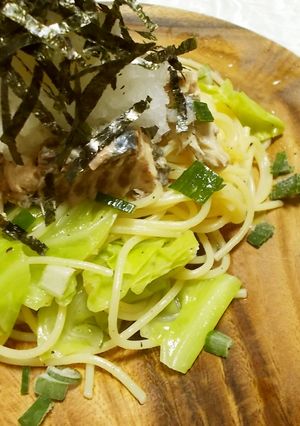 大根おろしでさっぱり！サバ缶の美味パスタ-レシピのメイン写真