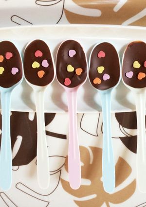 バレンタイン♡超簡単！スプーンチョコ♡-レシピのメイン写真