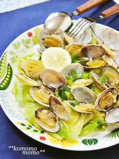 *あさりとキャベツのレモンバター蒸し*-レシピのメイン写真