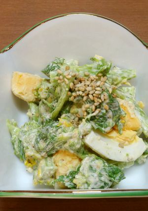 菜の花と茹で卵❀マヨぽん胡麻和え-レシピのメイン写真