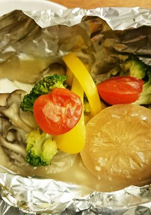 タラと野菜のホイル蒸し♪-レシピのメイン写真
