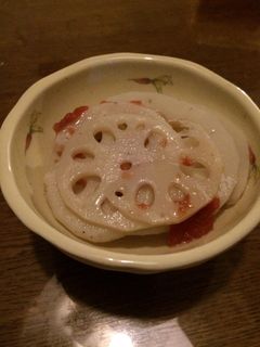 ズボラさんでも簡単な蓮根梅和え花粉症対策-レシピのメイン写真