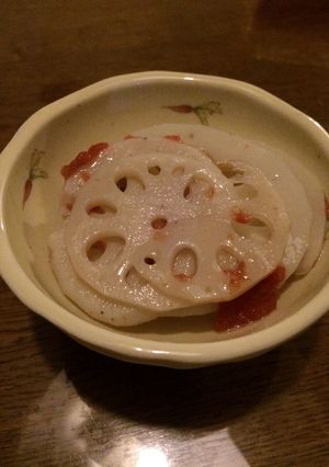 ズボラさんでも簡単な蓮根梅和え花粉症対策-レシピのメイン写真