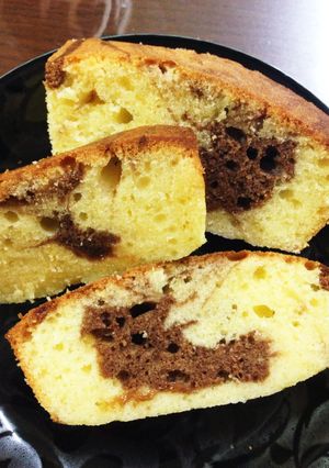 簡単マーブルパウンドケーキ-レシピのメイン写真