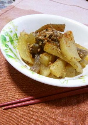 大根&こんにゃく&サンマ缶のうま煮-レシピのメイン写真