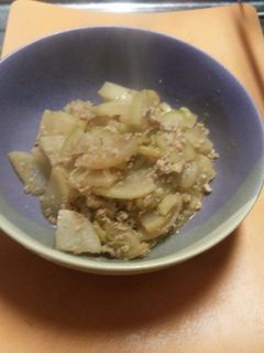 大根ひき肉炒め-レシピのメイン写真