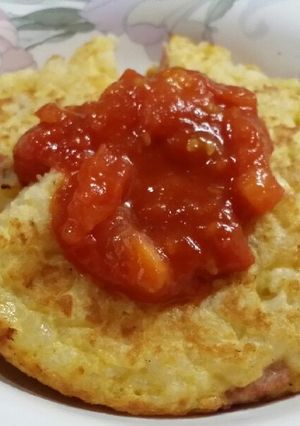 ☆ハッシュドポテトごはん☆トマトソース-レシピのメイン写真