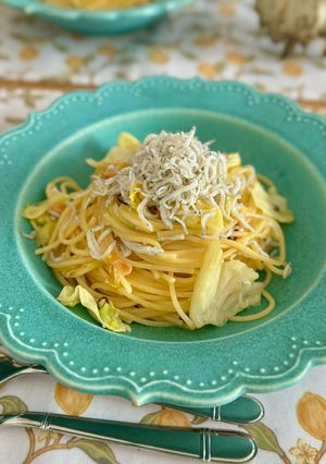 しらすとキャベツのペペロンチーノ-レシピのメイン写真