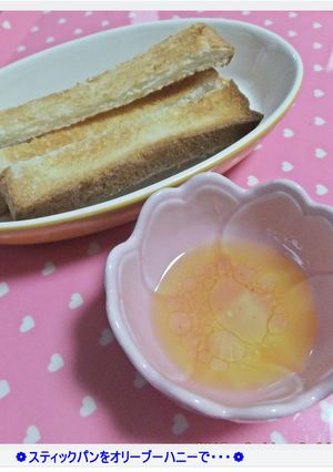 ❁スティックパンをオリーブハニーで・・❁-レシピのメイン写真