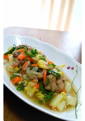 白菜どっさり！豚肉のさっぱり南蛮漬け-レシピのメイン写真