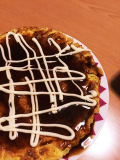 お好み焼き風オムレツ♪-レシピのメイン写真