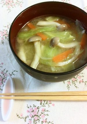 絶品♪バター風味の具だくさんみそ汁-レシピのメイン写真