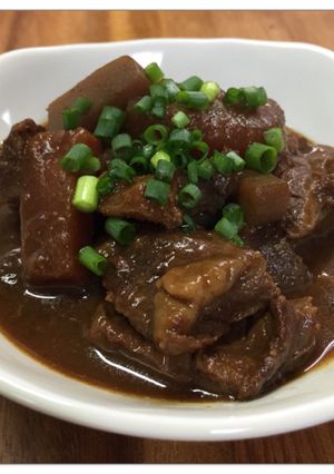 STAUBで☆牛すじ煮込み ☆八丁味噌-レシピのメイン写真