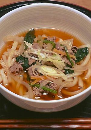簡単、定番！ おばあちゃんの肉うどん-レシピのメイン写真