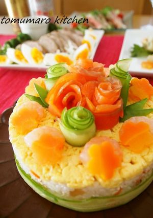 お寿司ケーキ-レシピのメイン写真