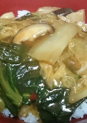 冷蔵庫の余り物で中華丼-レシピのメイン写真