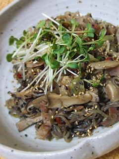ダイエット★しらたきとキノコの炒め物-レシピのメイン写真