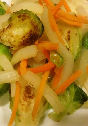 芽キャベツの付け合わせ（お弁当にも）-レシピのメイン写真