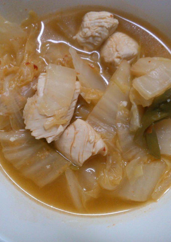 簡単！　白菜　鶏肉の　ピリ辛　中華煮込み-レシピのメイン写真
