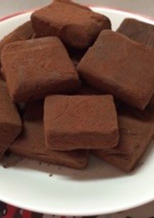 口どけがいい簡単生チョコ-レシピのメイン写真