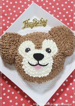 可愛過ぎ♡ダッフィーのバースデーケーキ-レシピのメイン写真