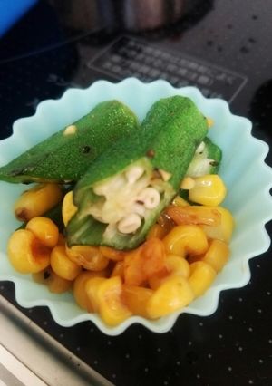お弁当に！オクラとコーンのバター炒め★-レシピのメイン写真