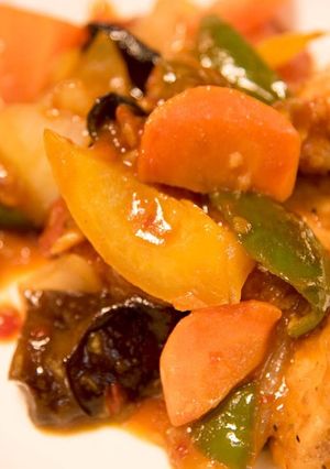 胸肉とトマトのピリ辛炒め-レシピのメイン写真