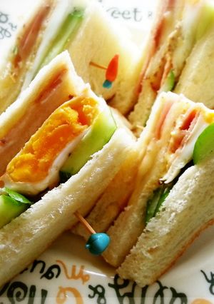 ベーコンエッグホットサンド-レシピのメイン写真